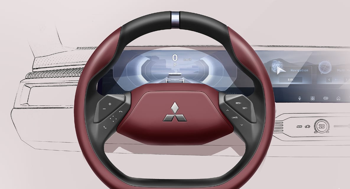 Two-spoke steering wheel